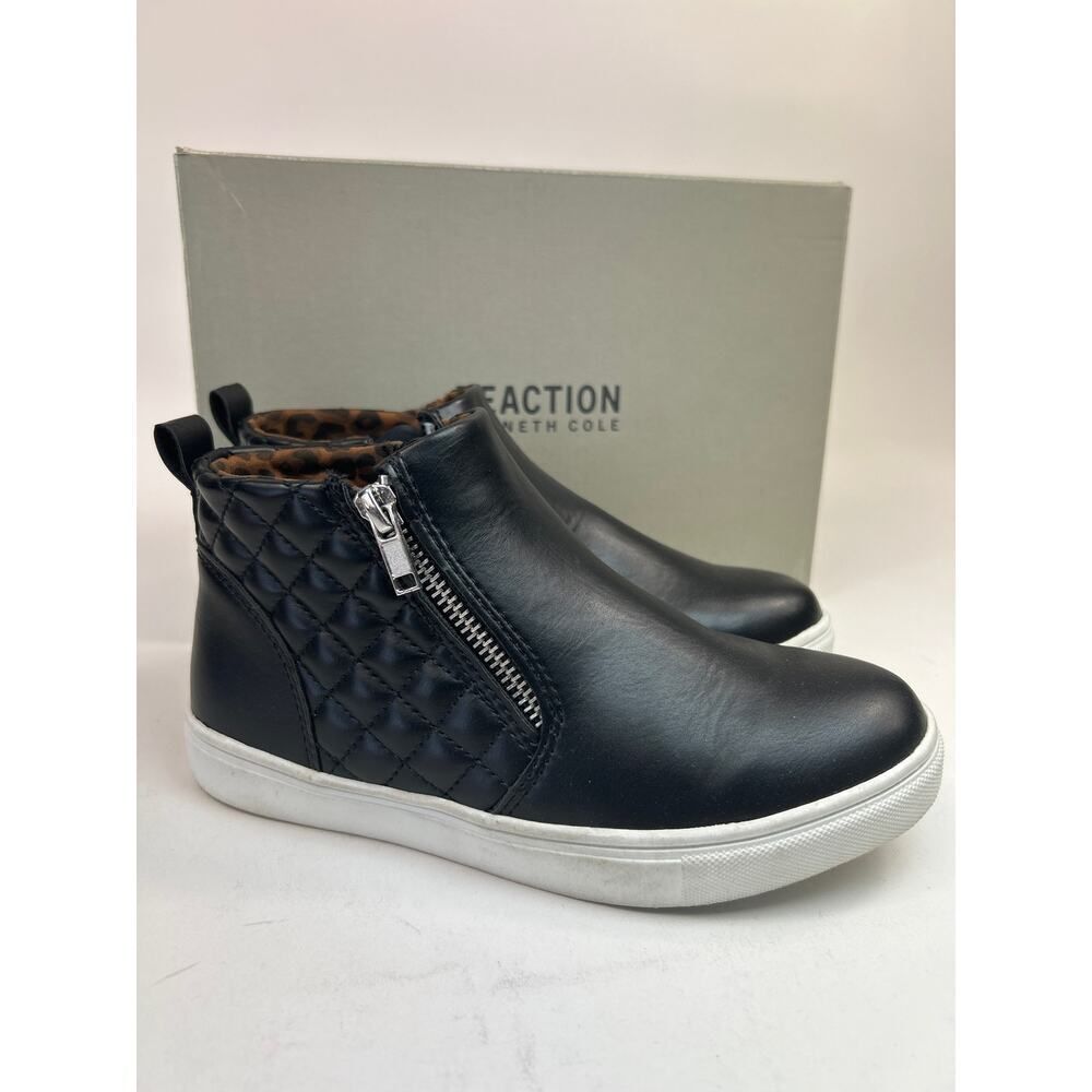 Reaction Kenneth Cole Black Liam‎ High Top Shoes Size 2